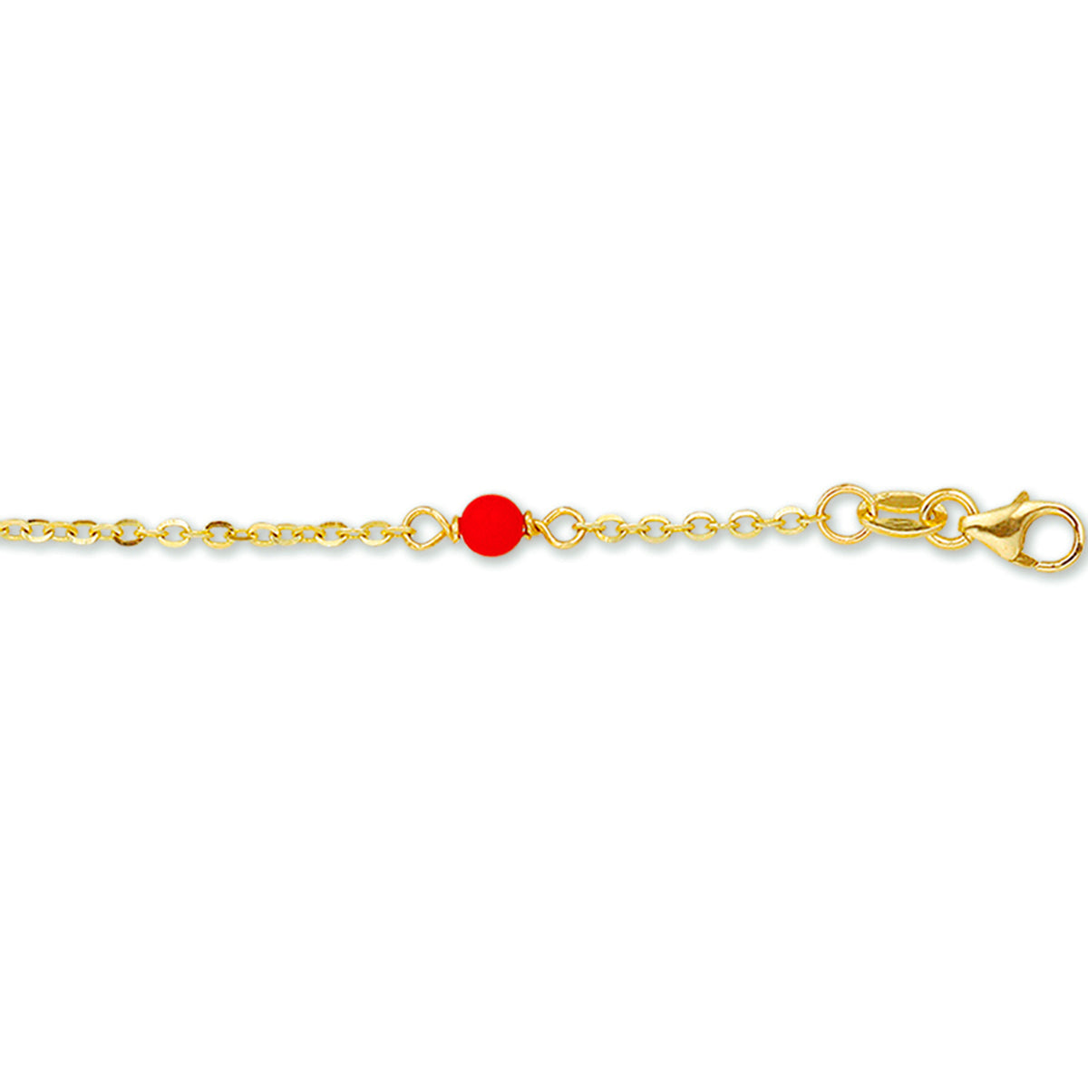 Armband koraal (kindercollectie) 9 tot 11 cm 14k geelgoud