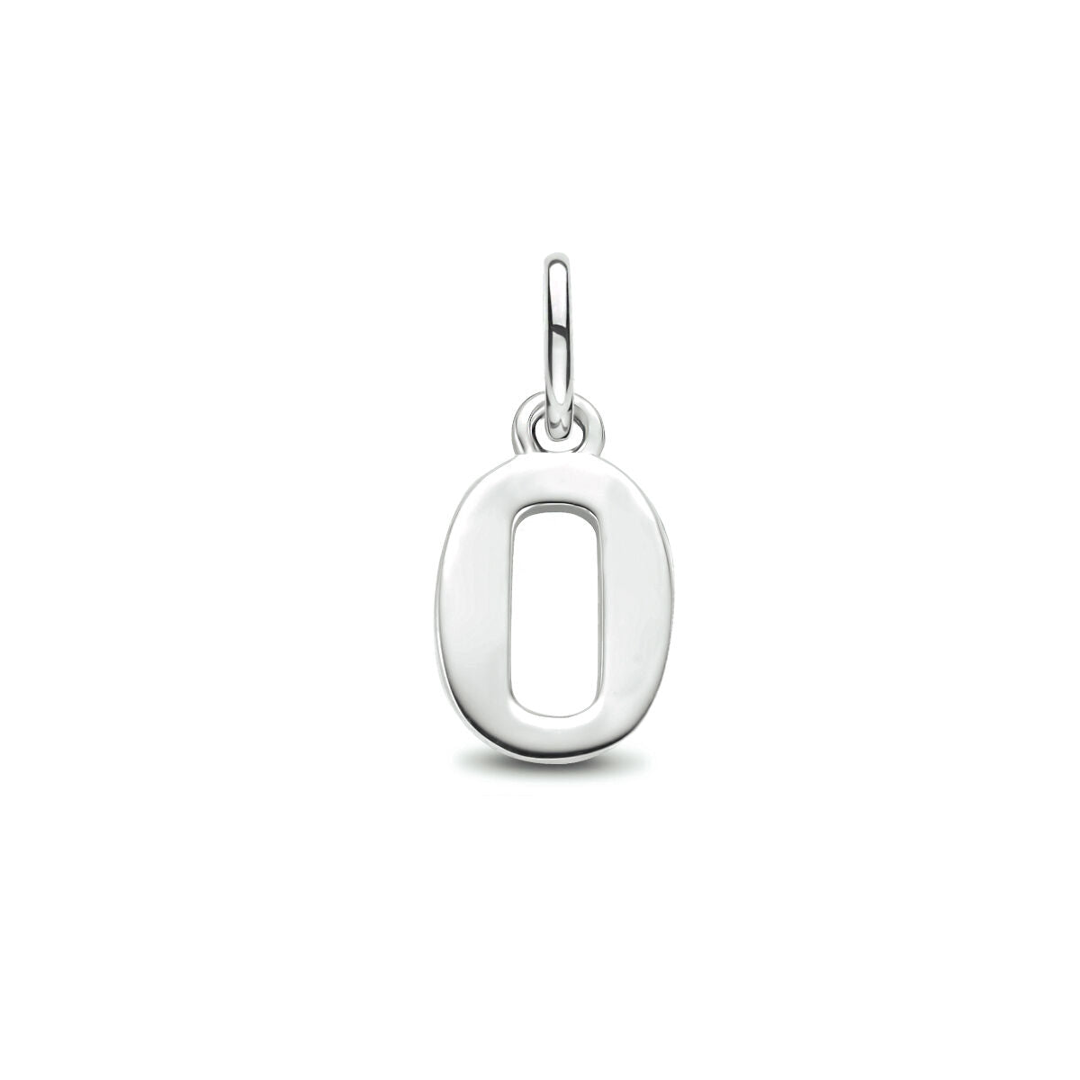 Hanger cijfer zilver gerhodineerd