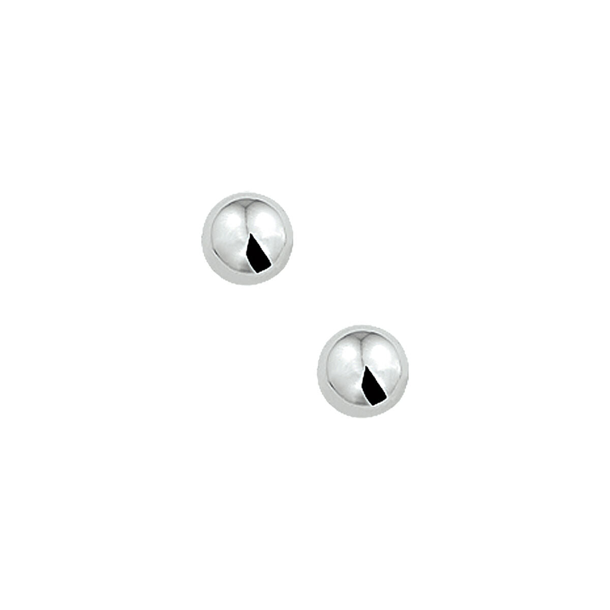 YO&NO oorknoppen bolletje zilver wit