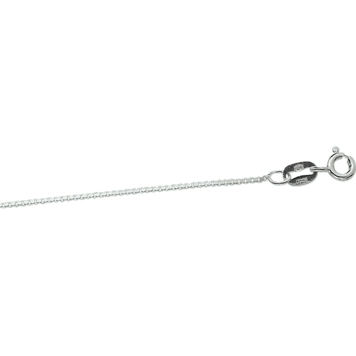 Ketting venetiaans 0,8 mm zilver wit