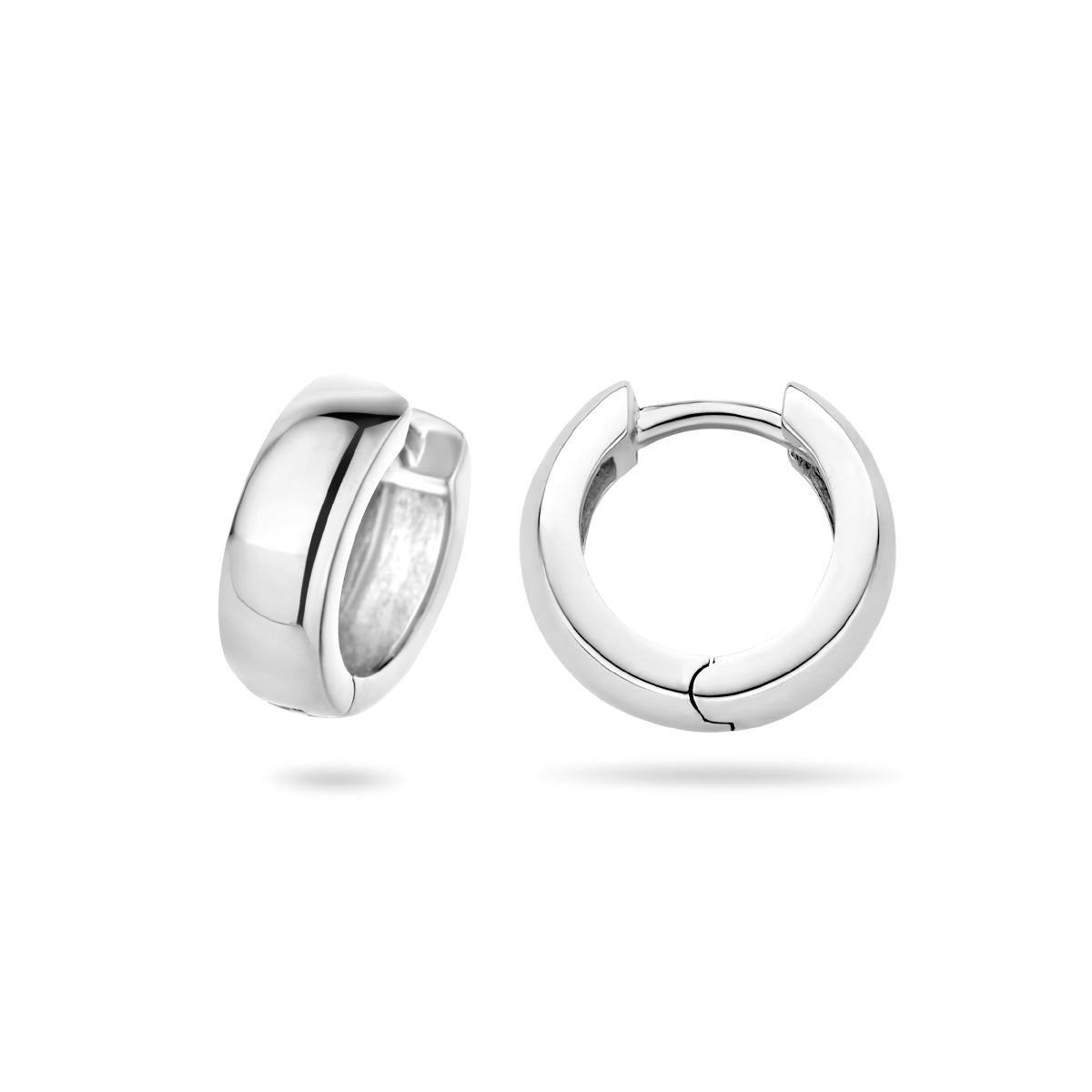 YO&NO klapoorringen 4 mm bol zilver gerhodineerd
