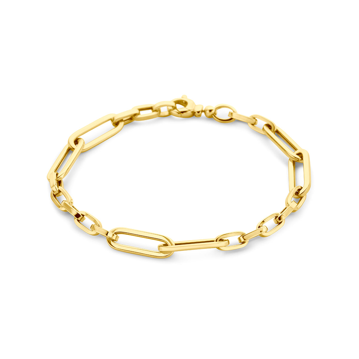 armband paperclip vierkante buis 6,0 mm 19 cm