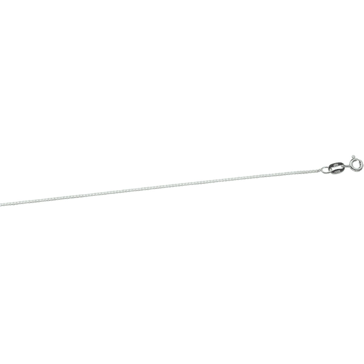 Ketting venetiaans 0,8 mm zilver wit