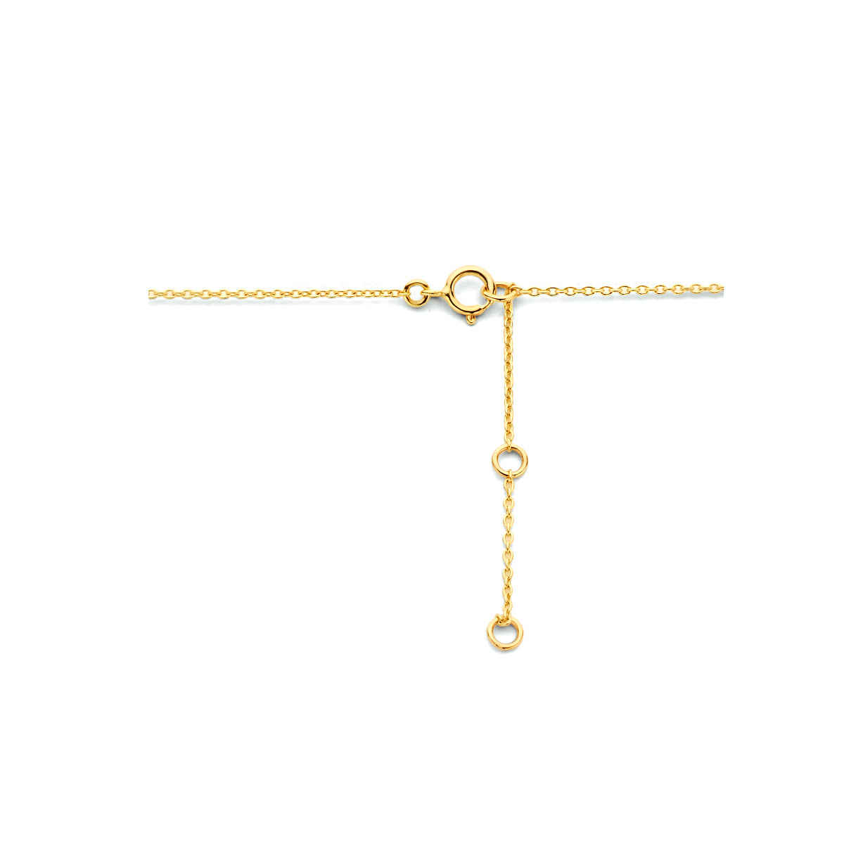 Ketting kruis 40 - 42 - 44 cm 14k geelgoud