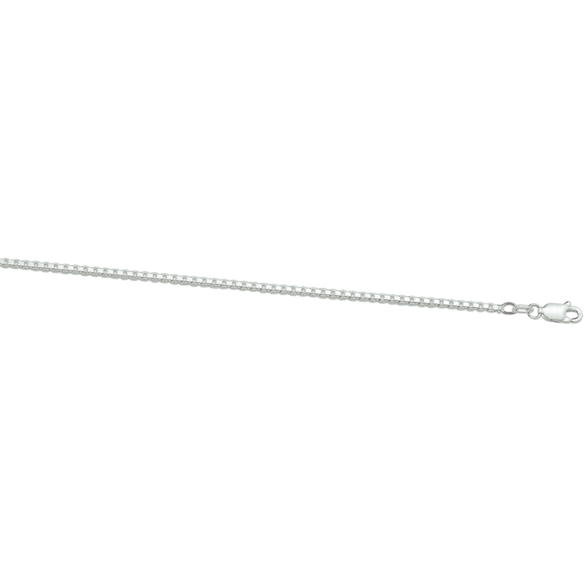 Ketting venetiaans 1,7 mm zilver wit