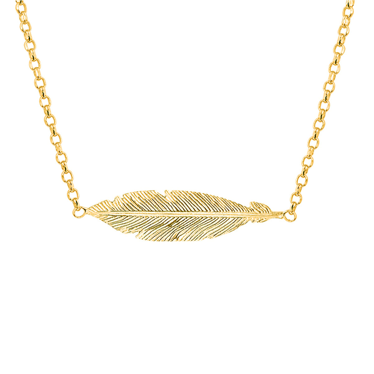 Ketting veer 40,5 + 3 cm 1 micron zilver verguld (geel) of zilver gerhodineerd