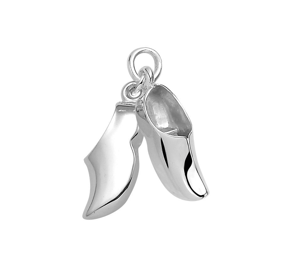 Zilveren hanger klompjes