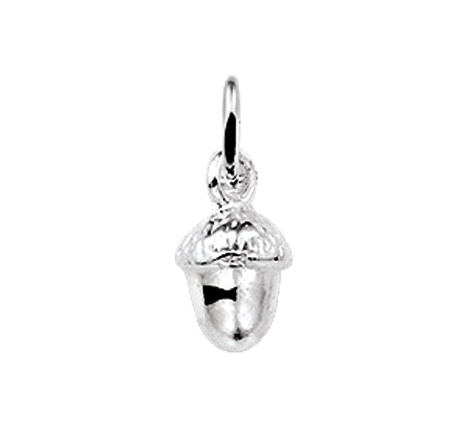 Zilveren hanger eikel