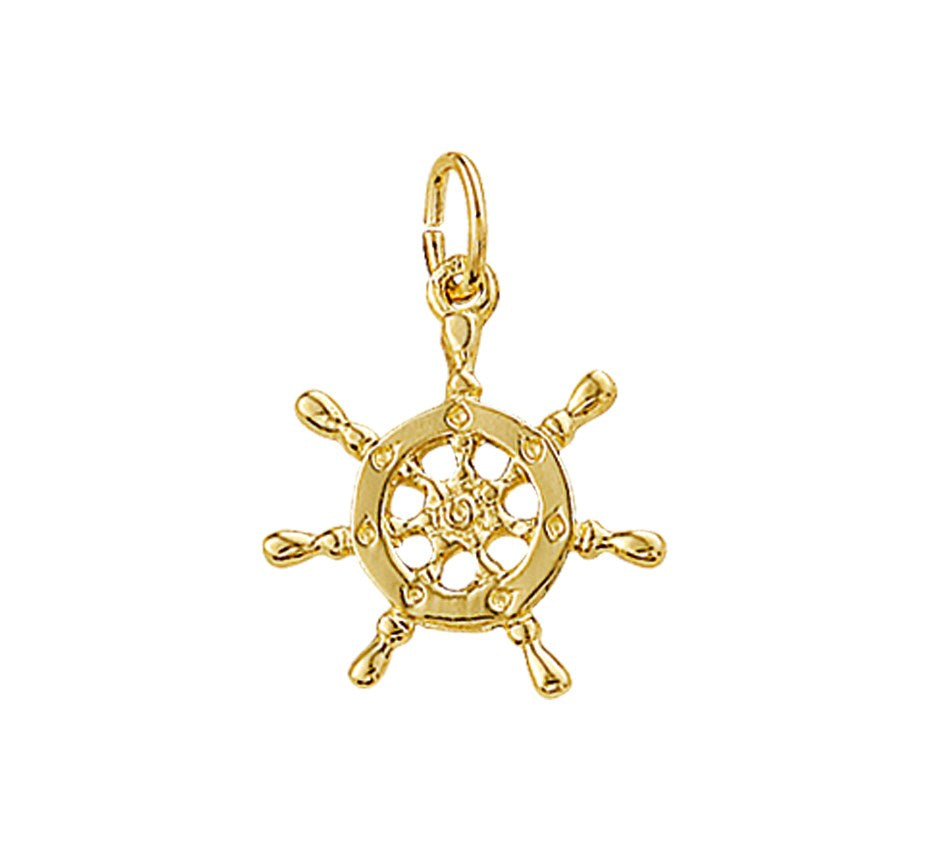 Gouden hanger stuurwiel – 14 karaat