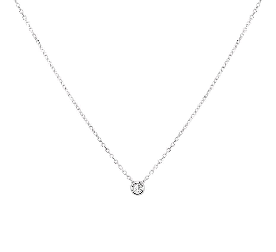 Gouden ketting met diamant 0,03 ct – 14 karaat