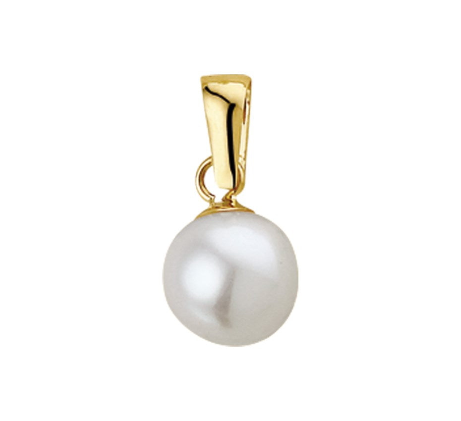 Gouden hanger, parel 7 mm – 14 karaat
