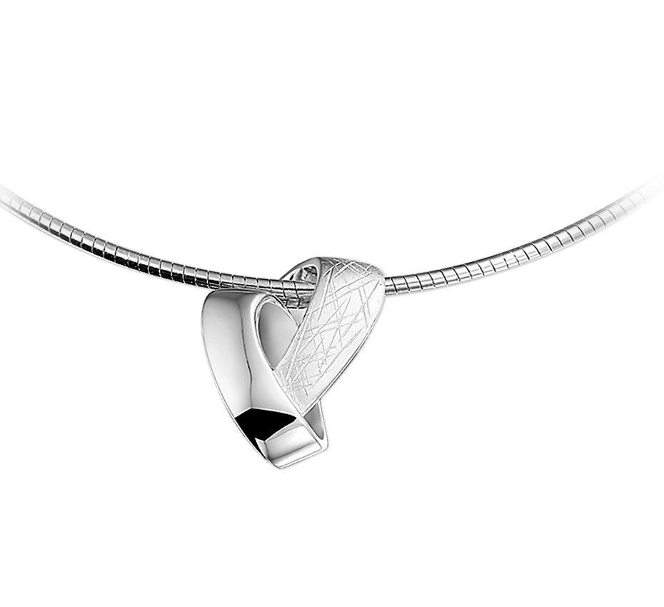 Zilveren ketting, gescratcht 42 + 3 cm