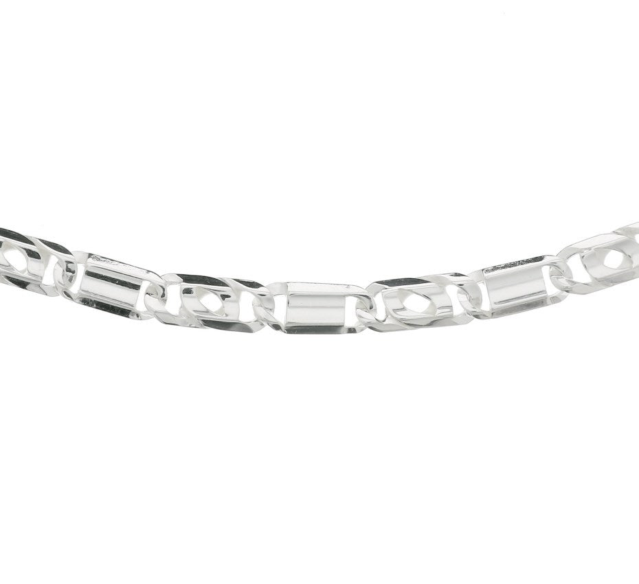 Zilveren arendsoogketting 5,5 mm – 50 cm