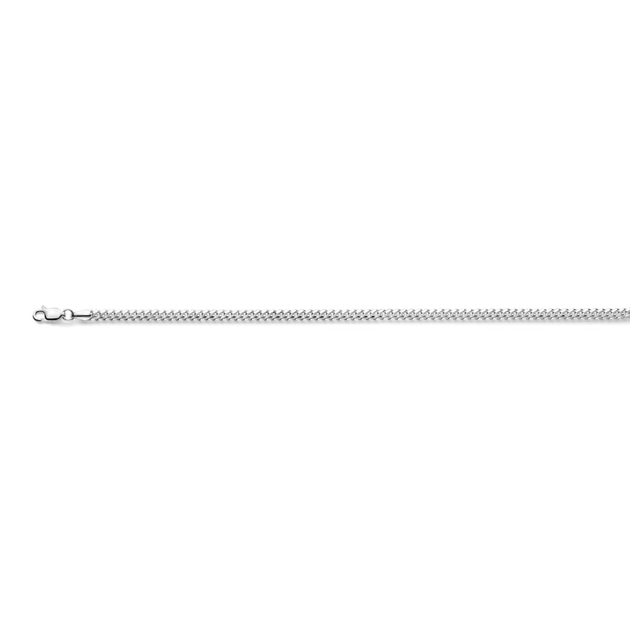 Zilveren gourmette ketting 4 mm