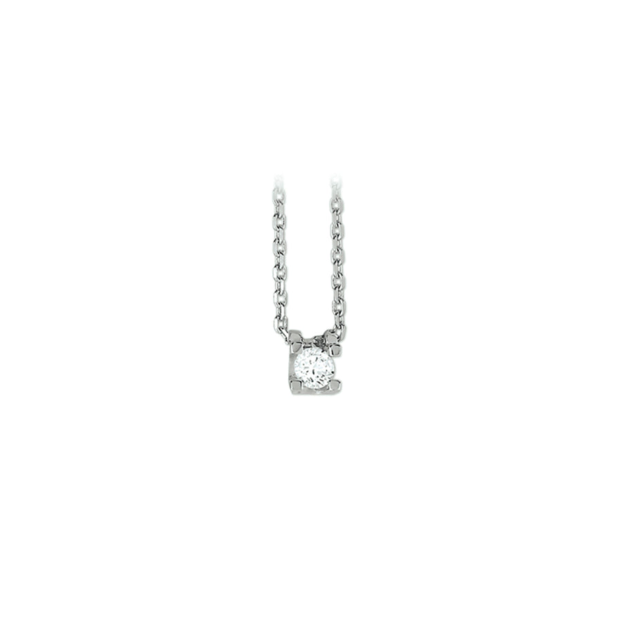 Zilveren ankerketting met zirkonia 4 mm