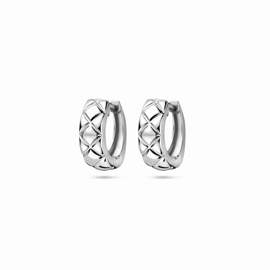 Zilveren klapoorringen 12,5 mm, 2,4 gram