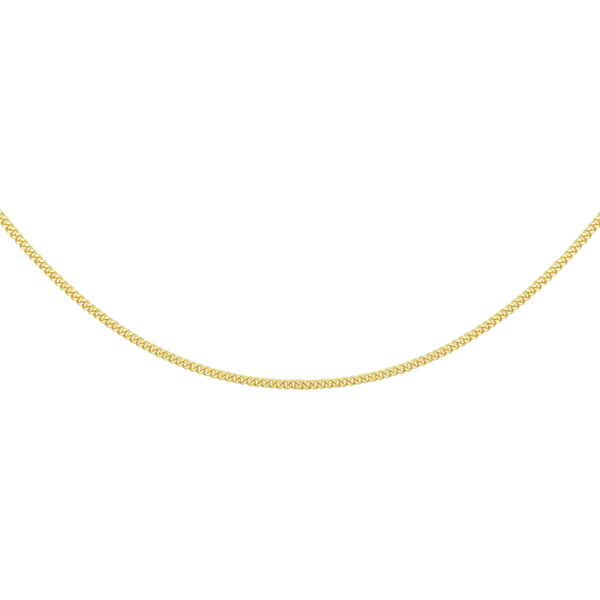 Armband of ketting gourmette 4-zijdes geslepen 1,2 mm 14k geelgoud