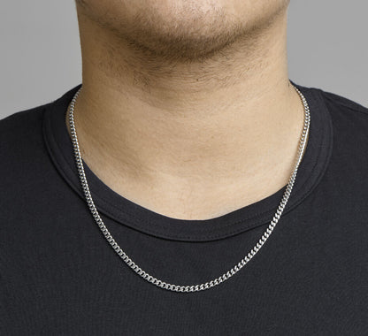 Stalen gourmette ketting 4,3 mm – vooraanzicht