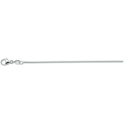 Zilveren venetiaanse ketting 0,9 mm, 38 tot 50 cm