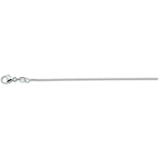 YO&NO ketting venetiaans 0,9 mm zilver gerhodineerd