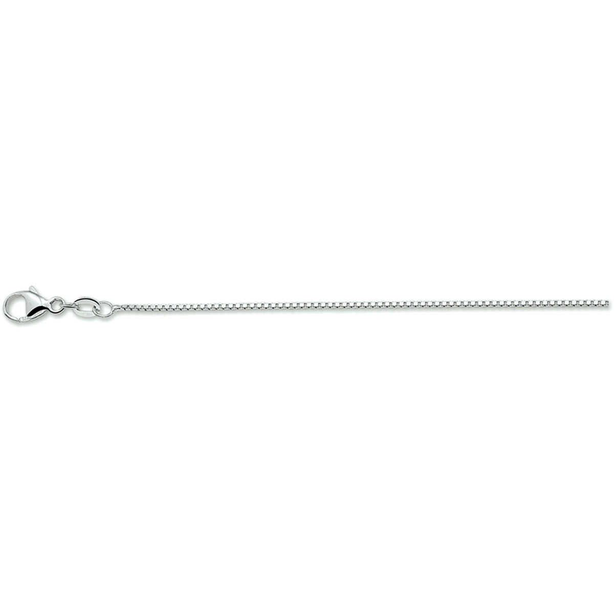 YO&NO ketting venetiaans 0,9 mm zilver gerhodineerd