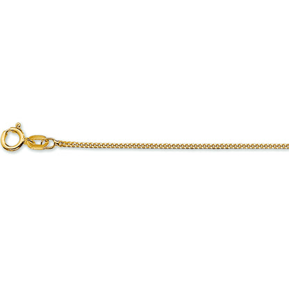 Gouden gourmette ketting 1,0 mm – 14 karaat