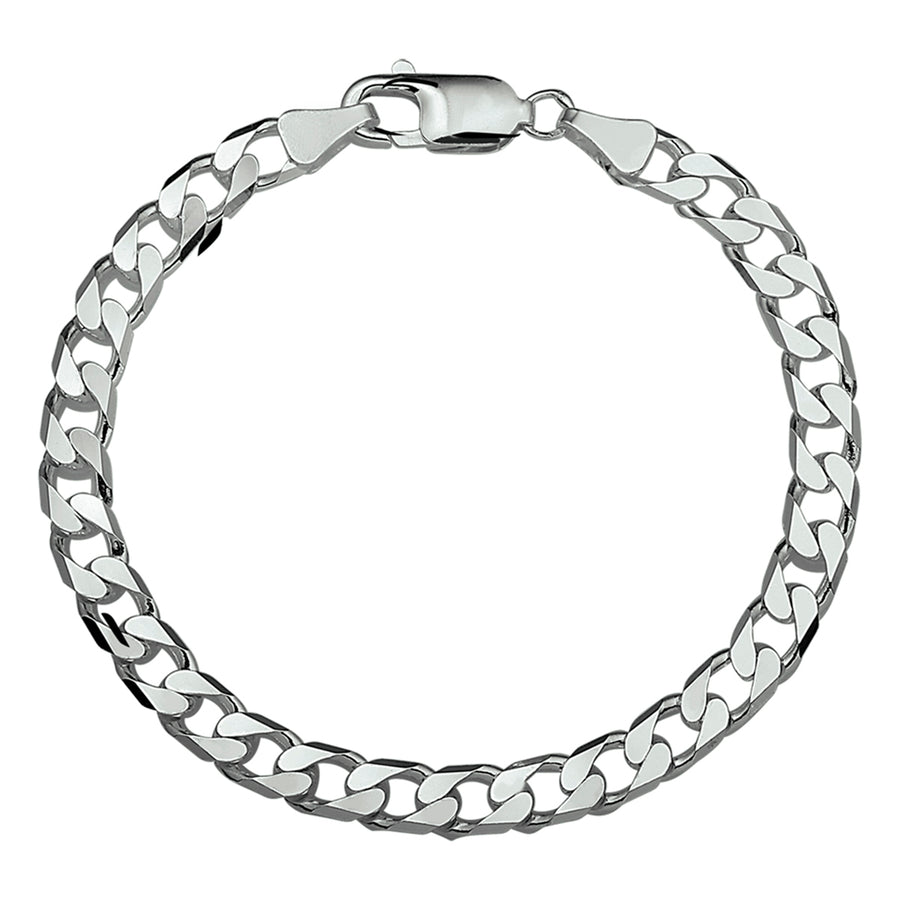Zilveren gourmette ketting 6 mm