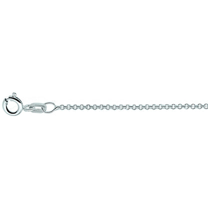 Zilveren ronde ankerketting 1,2 mm