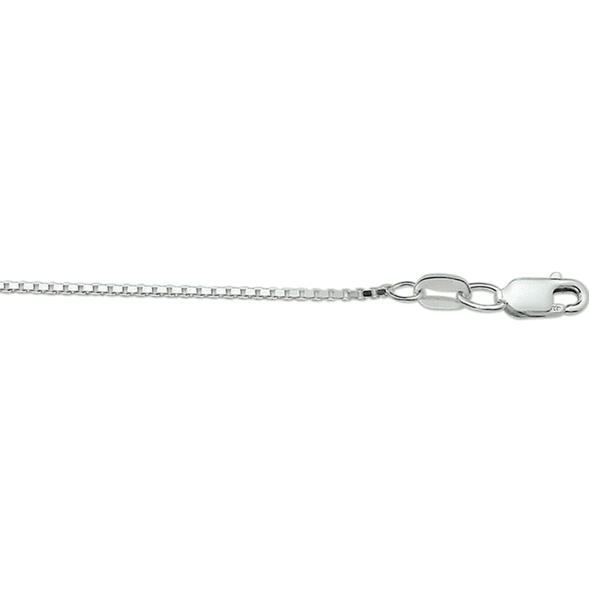 Ketting venetiaans 1,3 mm zilver wit