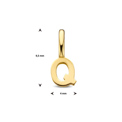 Gouden hanger letter – 14 karaat – extra foto