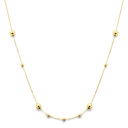 Gouden bolletjesketting – 14 karaat