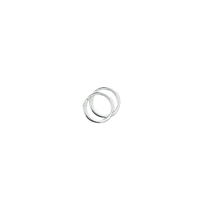 Zilveren set oorringen 9, 11 en 13 mm – detailfoto