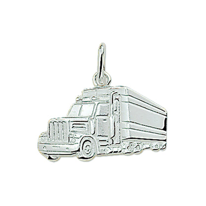 Zilveren hanger Amerikaanse truck