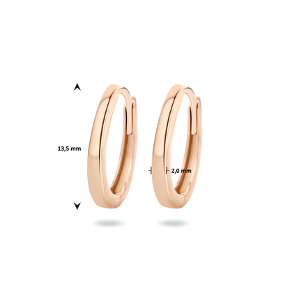 Gouden klapoorringen 13,5 mm – 14 karaat – in het Yo&No doosje