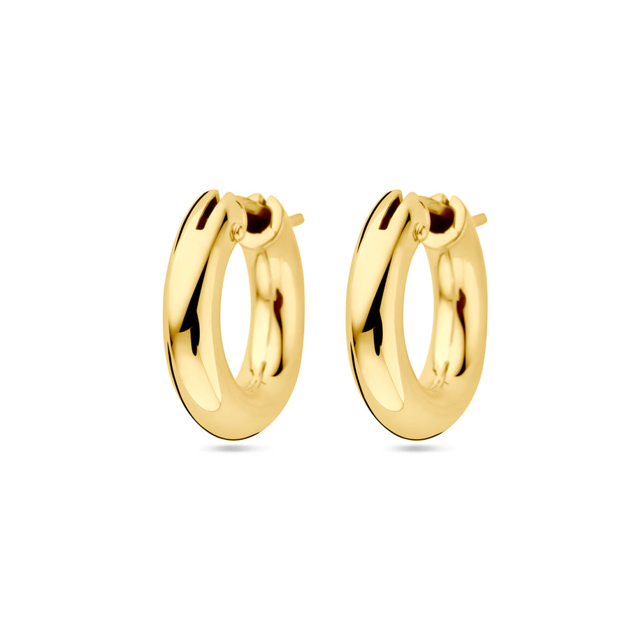 Gouden oorringen 4 mm breed – 14 karaat