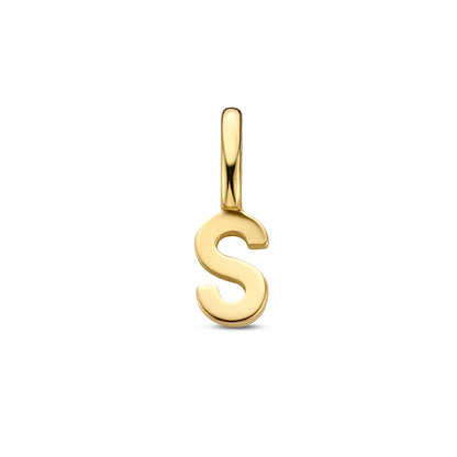 Gouden hanger letter – 14 karaat – extra foto