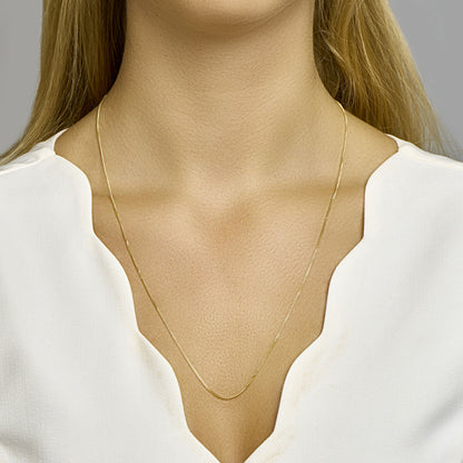 Gouden gourmette ketting 1,2 mm – 14 karaat – in het Yo&No doosje