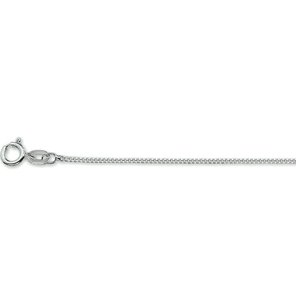 Zilveren geslepen gourmette ketting 1,0 mm