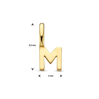 Gouden hanger letter – 14 karaat – extra foto