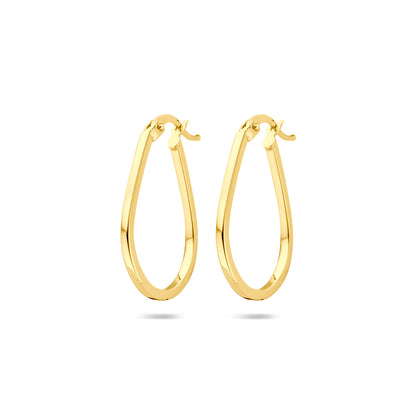 Gouden oorringen 25 × 1,6 mm – 14 karaat