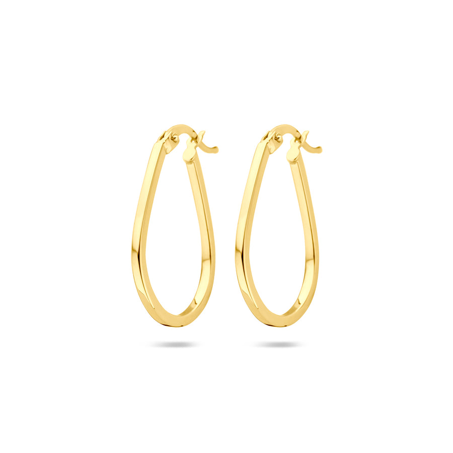 Gouden oorringen 25 × 1,6 mm – 14 karaat