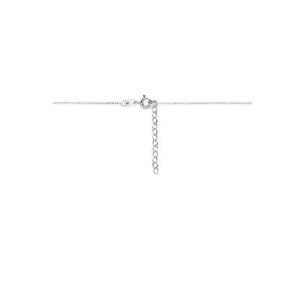 Zilveren ketting met hartje 12 × 10 mm – close-up van de sluiting