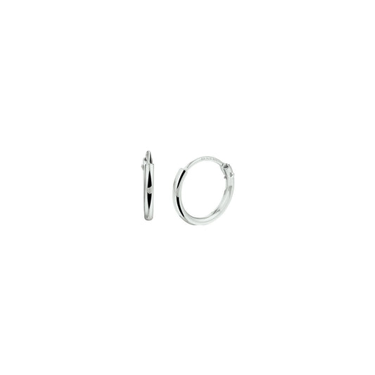 YO&NO set oorringen 1,3 mm ronde buis 9,11 en 13mm zilver wit