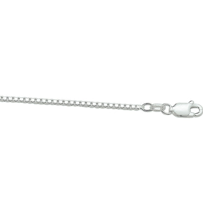 Zilveren venetiaanse ketting 1,4 mm, 38 tot 80 cm