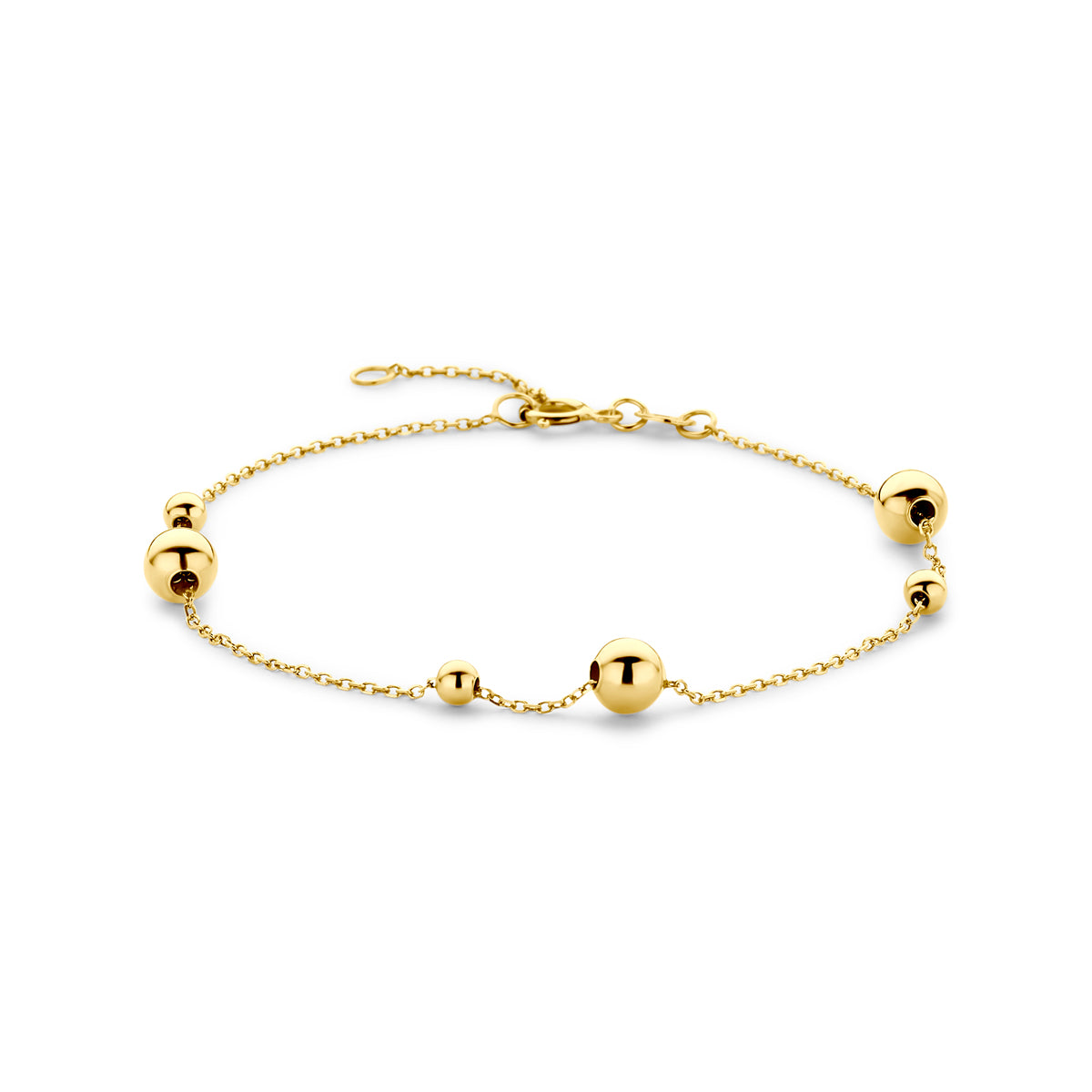 Armband bolletjes 14k geelgoud