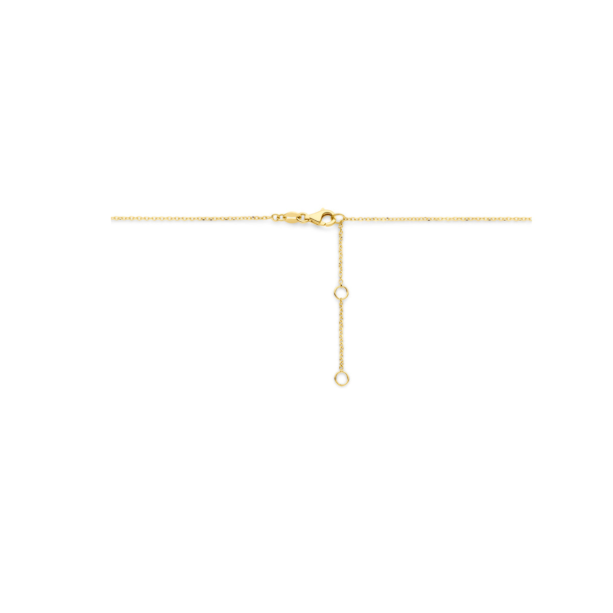 Ketting druppel 1,1 mm 14k geelgoud