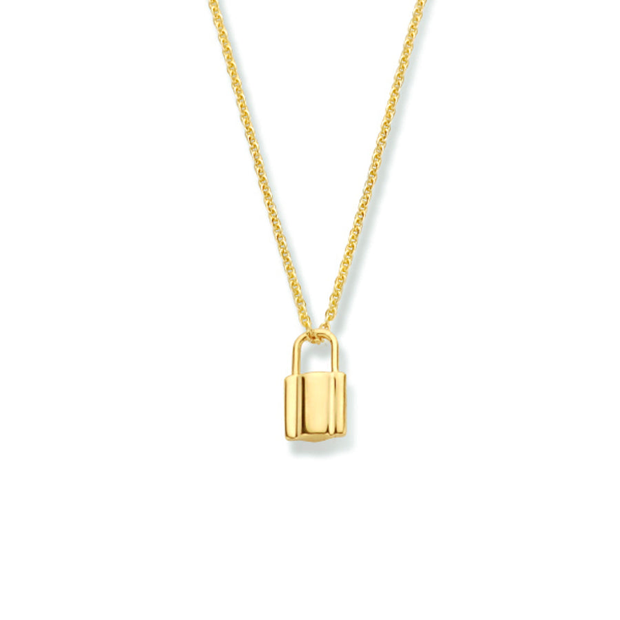 Gouden ketting met slotje – 14 karaat