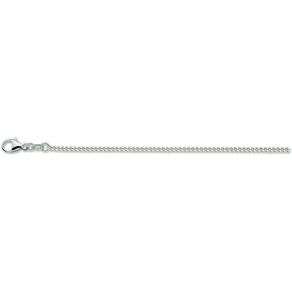 Zilveren geslepen gourmette ketting 1,8 mm