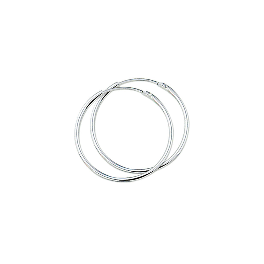 Zilveren oorringen 1,5 mm