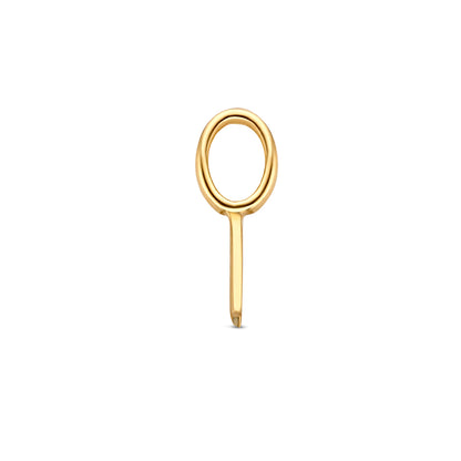 Gouden hanger letter – 14 karaat – close-up van de sluiting